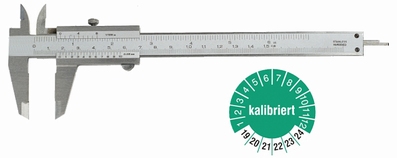 Vernier caliper eco, 150 mm, 40/17 mm, 1/20, rec