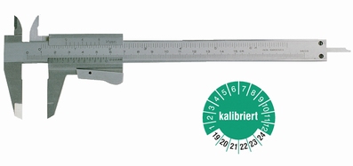 Vernier caliper eco, 150 mm, 40/17 mm, 1/20, rec