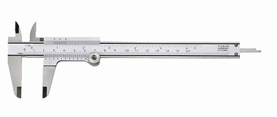 Vernier caliper eco, 150 mm, 40/17 mm, 1/20, rec