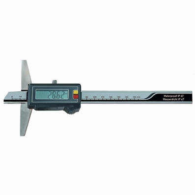 Depth caliper, digital, DIN 862, 150x100 mm, 0.01 mm