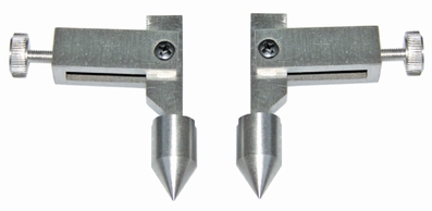 Pair of inserts for grooves, conical faces, 35 mm