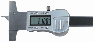 Pied de profondeur, digital, 10x60 mm, 0.01 mm, C45