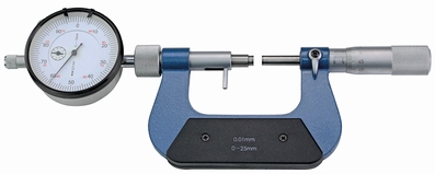 Outside micrometer with comparator 0~25mm, 0.01mm