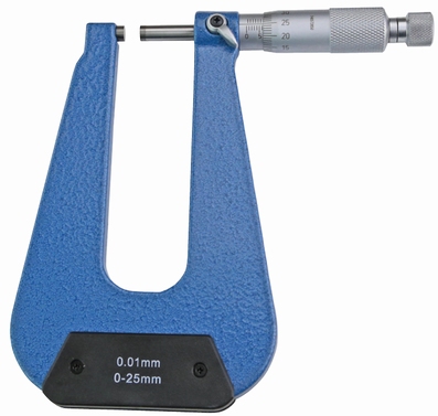 Outside deep troat micrometer 0~25mm, 0.01mm