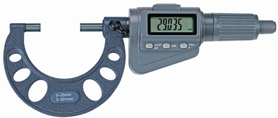 Outside digital micrometer, Ø6.5 mm, 0.5 mm, 0~35 mm