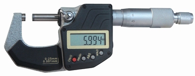 Outside digital micrometer, Ø6.5 mm, 0.5 mm, 50~75 mm