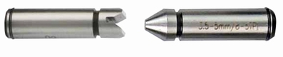 Paar draad inzetstukken, as Ø 5 mm, 60°, 0.4~5.0 mm