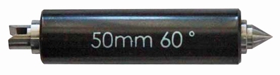 Instelkaliber voor metrische draadmicrometer, 60°, l=50 mm