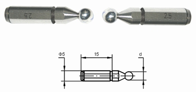 Paire d'inserts engrenage, queue Ø 5 mm, Ø4.5 mm, M 2.5