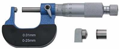 Micrometer for tube 1 spherical face 0~25 mm