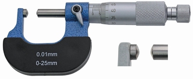 Micrometer for tube 2 spherical faces 0~25 mm