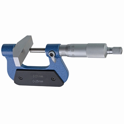 Micrometer with large rectangular anvil, 25~50 mm