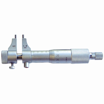 Internal micrometer, round measuring faces, 5~30 mm, 0.01 mm