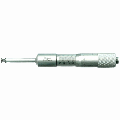 Micromètre pour gorges d'intérieur, 0~25 mm, 178 mm, 0.01 mm