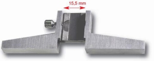 Depth measuring base for calipers, 100x8 mm