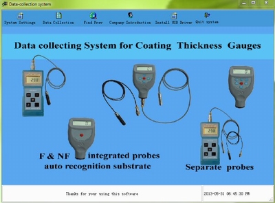 Data transfer software with interface cable