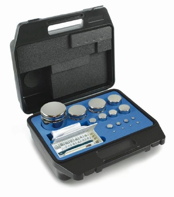 Set eco weight F1, inox, plastic case, 1 mg~1 kg