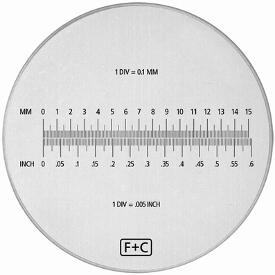 Échelle de rechange pour loupe FC-S-8