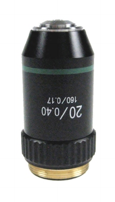 Objectif achromatique, 20 x /0,4 (à ressort) W.D. (1,75 mm)