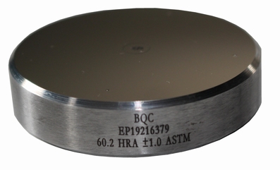 UCI Hardness test block Vickers & ISO and ASTM certificate
