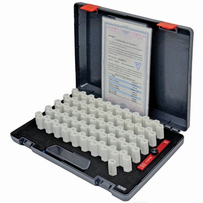 Jeu de 100 piges & support, 17.01~18.00 mm, pas 0.01 mm,±4µm