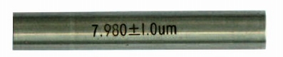 Pige de contrôle, acier, Ø 10 mm,  l=50 mm, ± 0,001 mm