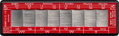 Roughness specimen heavy-duty, reaming + drilling