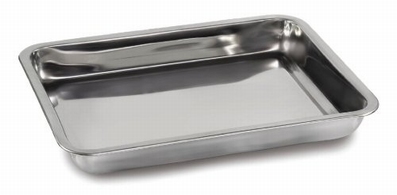 Plateau en inox 370x240x20 mm, 530 g