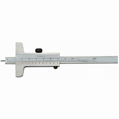 Pied de profondeur à vernier, 80 mm, 50 mm, 1/50