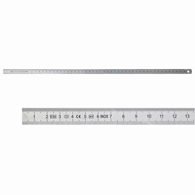 Steel ruler, inox, 24x0.5 mm,1000 mm