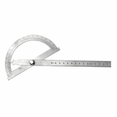 Rapporteur en acier inoxydable 0~180°, 150x200 mm