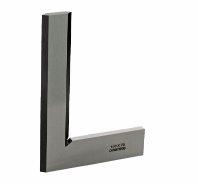 Beveled edge square 90°b, DIN 875/00, steel, 200x130 mm