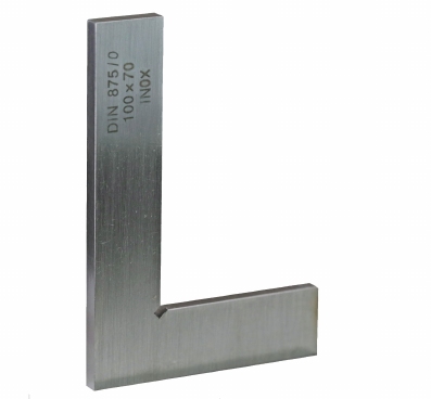 Prec. control square INOX DIN875/0, 150x100 mm