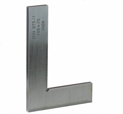 Vlakke roestvaststalen hoekhaken DIN875/1, 75x50 mm