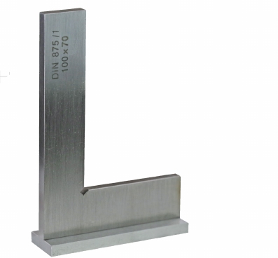 Prec. control square, carbon steel, with back DIN875/5,  250