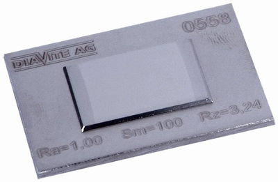 Ruwheidsstandaard sinusvormig, Ra = 0.5 µm, metaal