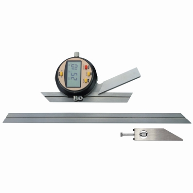 Universal bevel protractor, digital, 360°, 150+300 mm