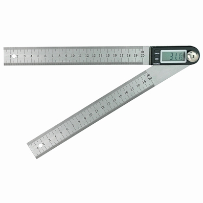 Rapporteur d'angle digital, 180°, 200 mm