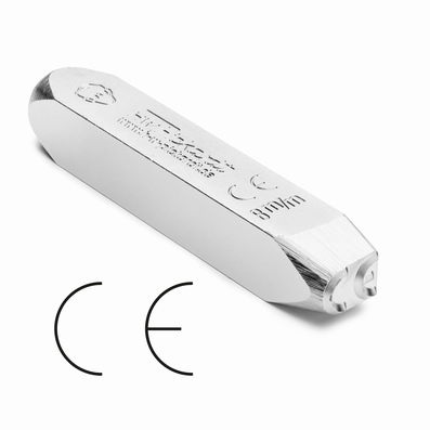 Handslagstempel CE symbool, h=6.0 mm