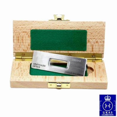 Micromètre objet lumière transmise PS5, 20/0.01 mm & UKAS