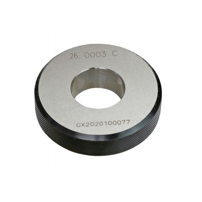 Bague calibre lisse en acier trempe & rode 17 mm, DIN 2250/C
