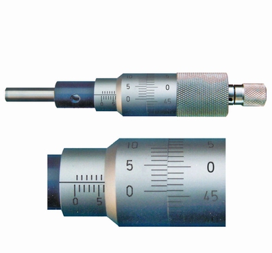 Micrometer head 0~25/0.001 mm, flat face Ø6.5 mm