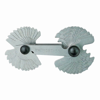 Schroefdraadmal voor schroeftype 0,25~6 mm / 62~4 TPI