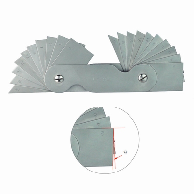 Angle gauges 20 blades, 1~45°