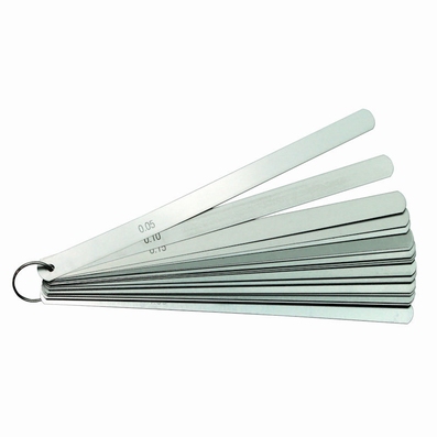 Thickness gauge, steel, 8 blades, L=500 mm, 0.5~0.05 mm