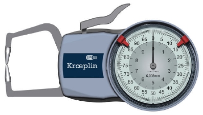 Mechanical external gauge D110, 0~10 / 0,005 / 35 mm