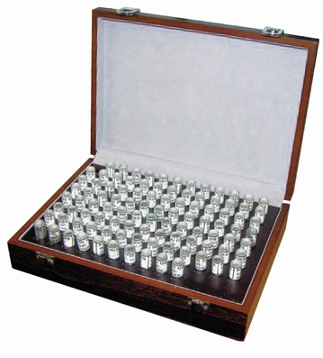 Jeu de 101 piges, 6.00~7.00 mm, 70 mm, pas 0.01 mm, ± 2 µm