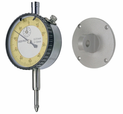 Mechanische meetklok 10/1/0,01 mm, Ø60mm, met oorrug