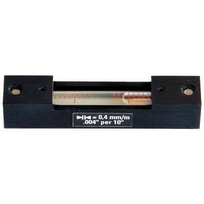 Precision spirit level 80x16x16 mm, 0.4 mm/m