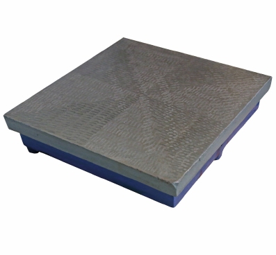 Table en fonte 800x600x25 mm, hauteur totale 100 mm, 70 kg